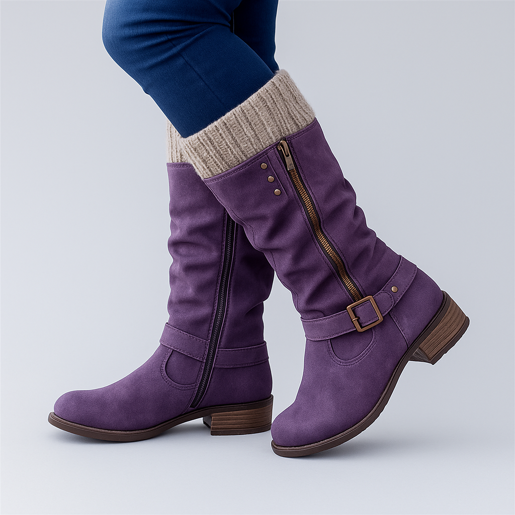 Bonnie | Botas elegantes con hebilla y gran sujeción
