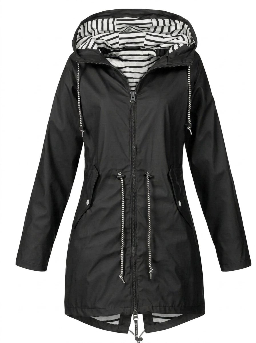 Margarita | Impermeable con capucha y cordón