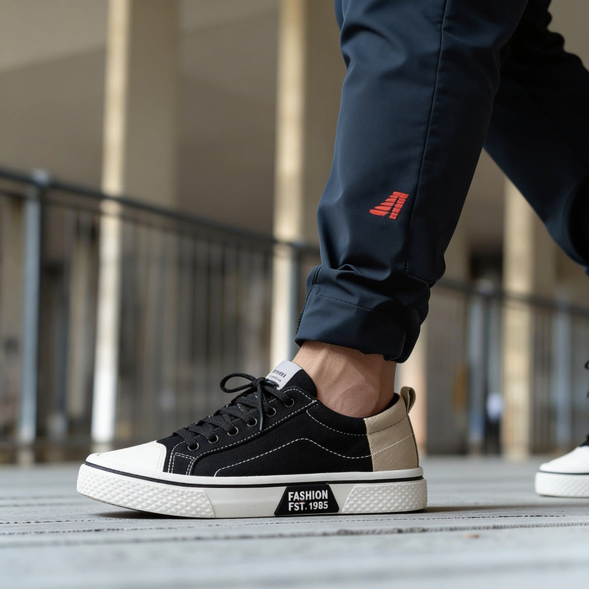 Retroglide - Zapatillas deportivas Canvas Court con suela gráfica
