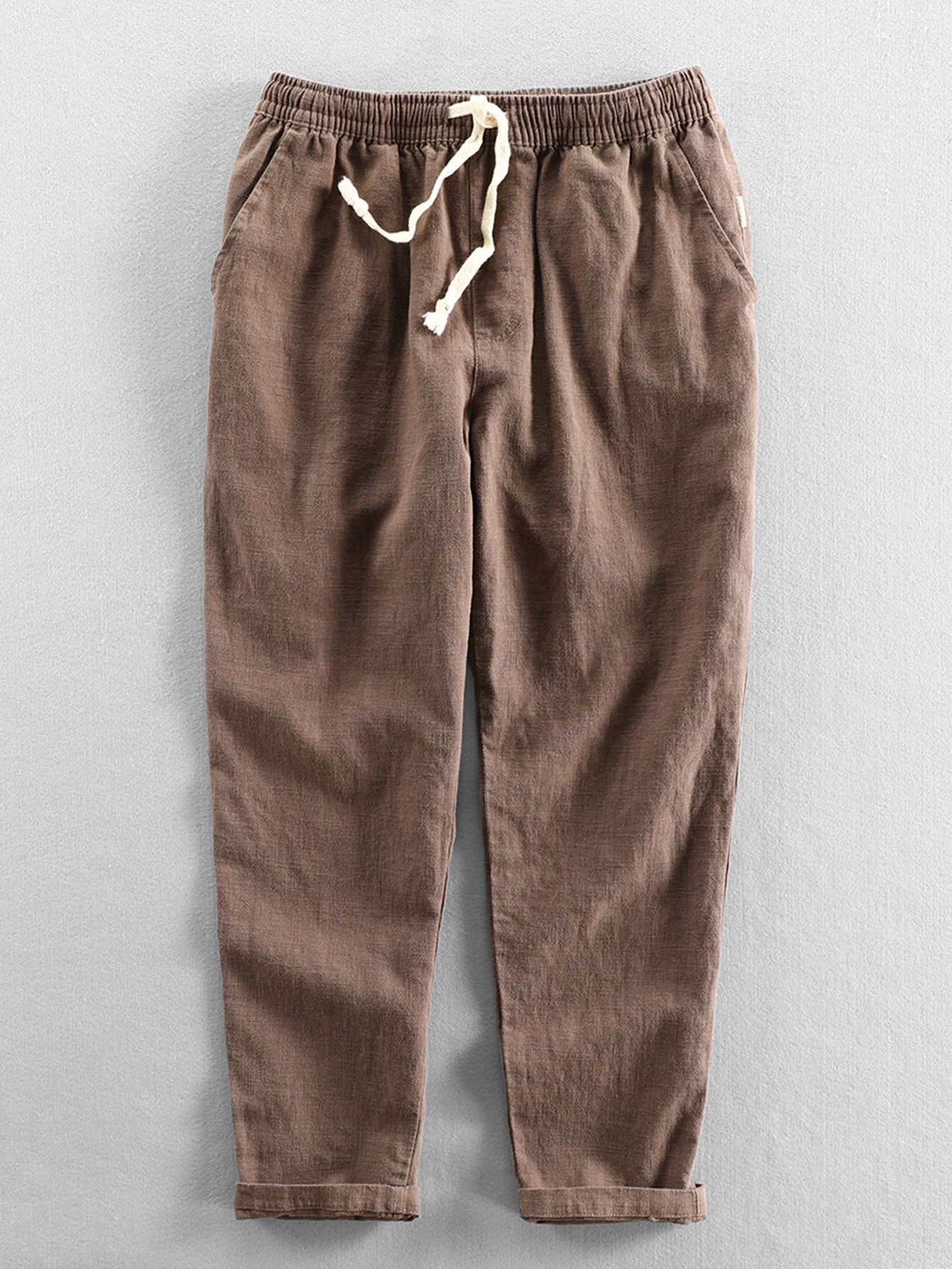 Conjunto Camisa Cubana Jacquard y Pantalón Cropped Lino