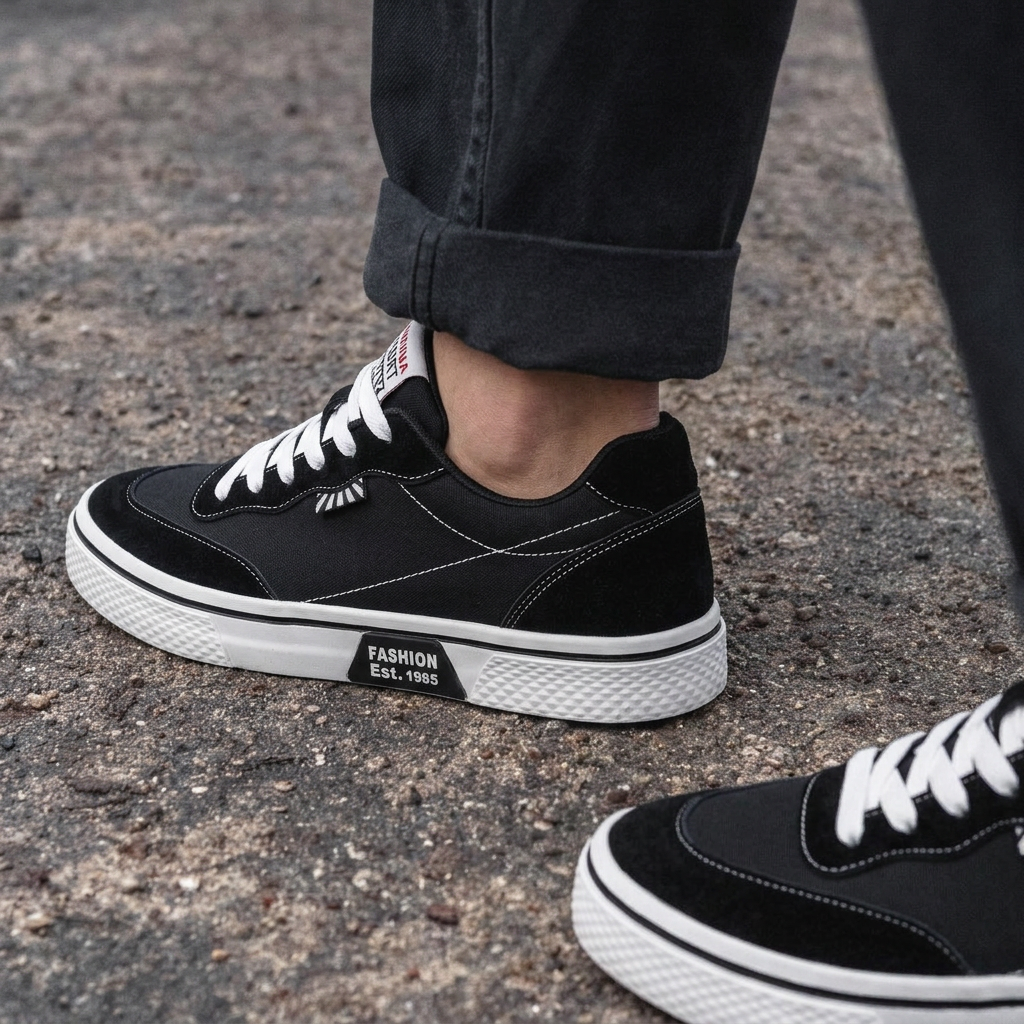 Gripwell — Zapatilla de lona con suela de goma tipo gofre