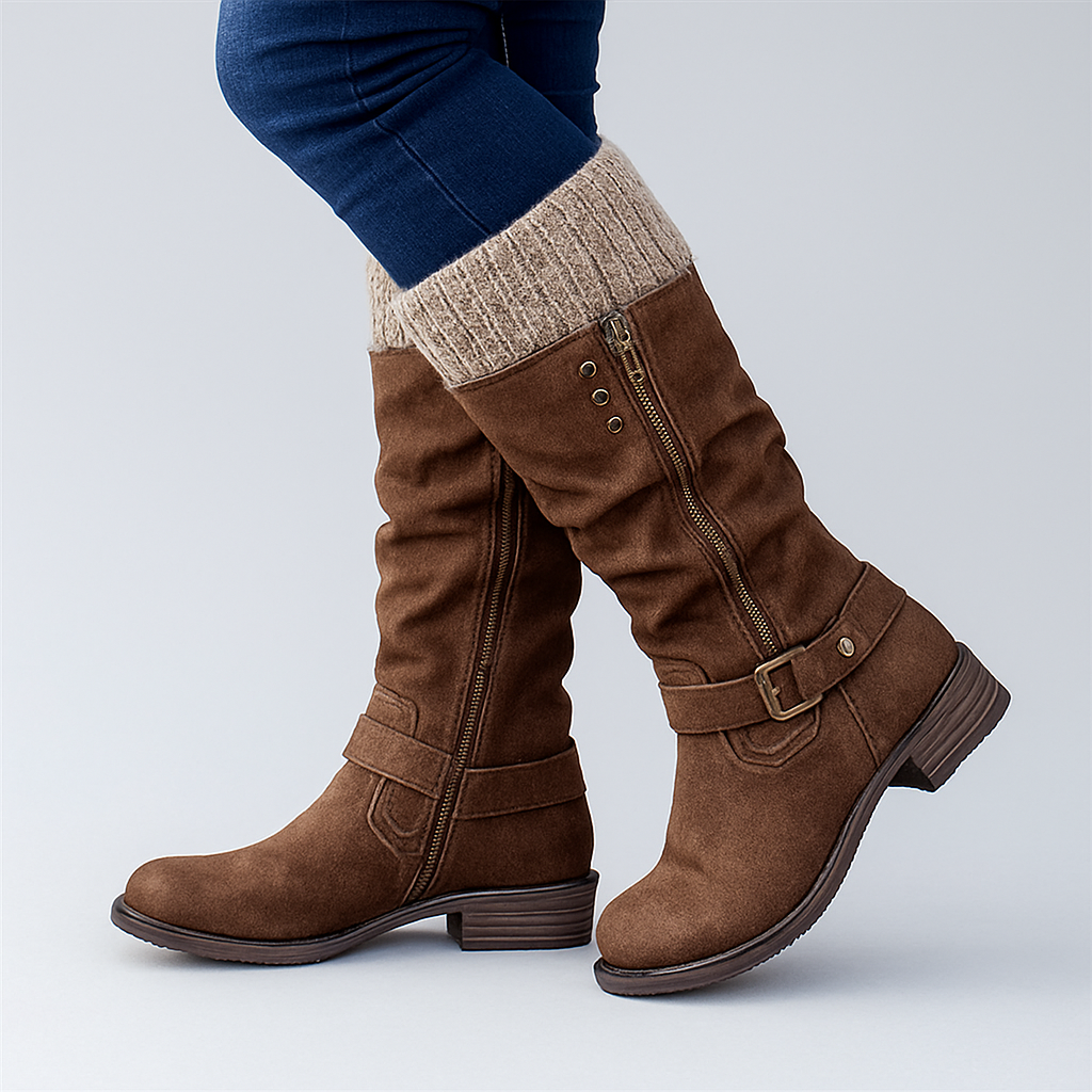 Bonnie | Botas elegantes con hebilla y gran sujeción