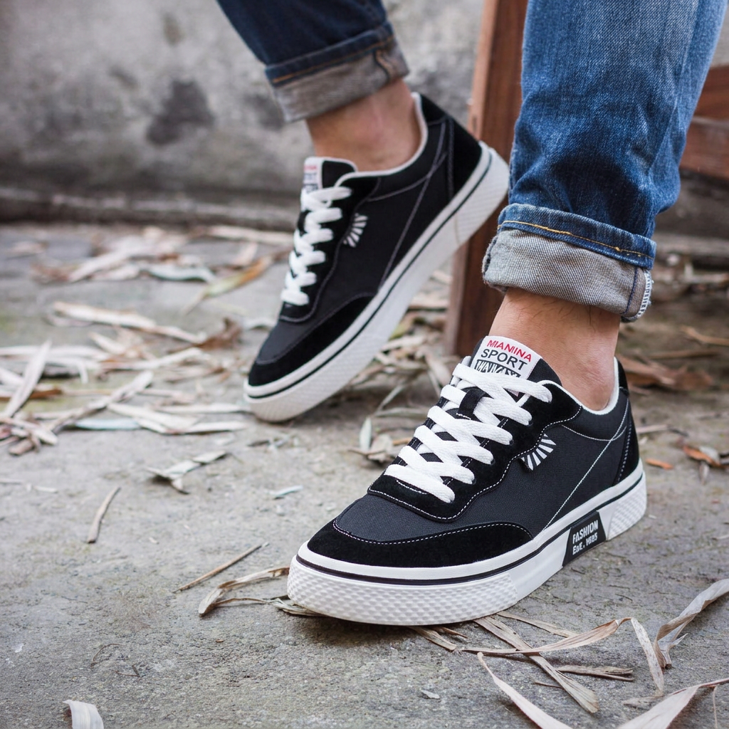 Gripwell — Zapatilla de lona con suela de goma tipo gofre