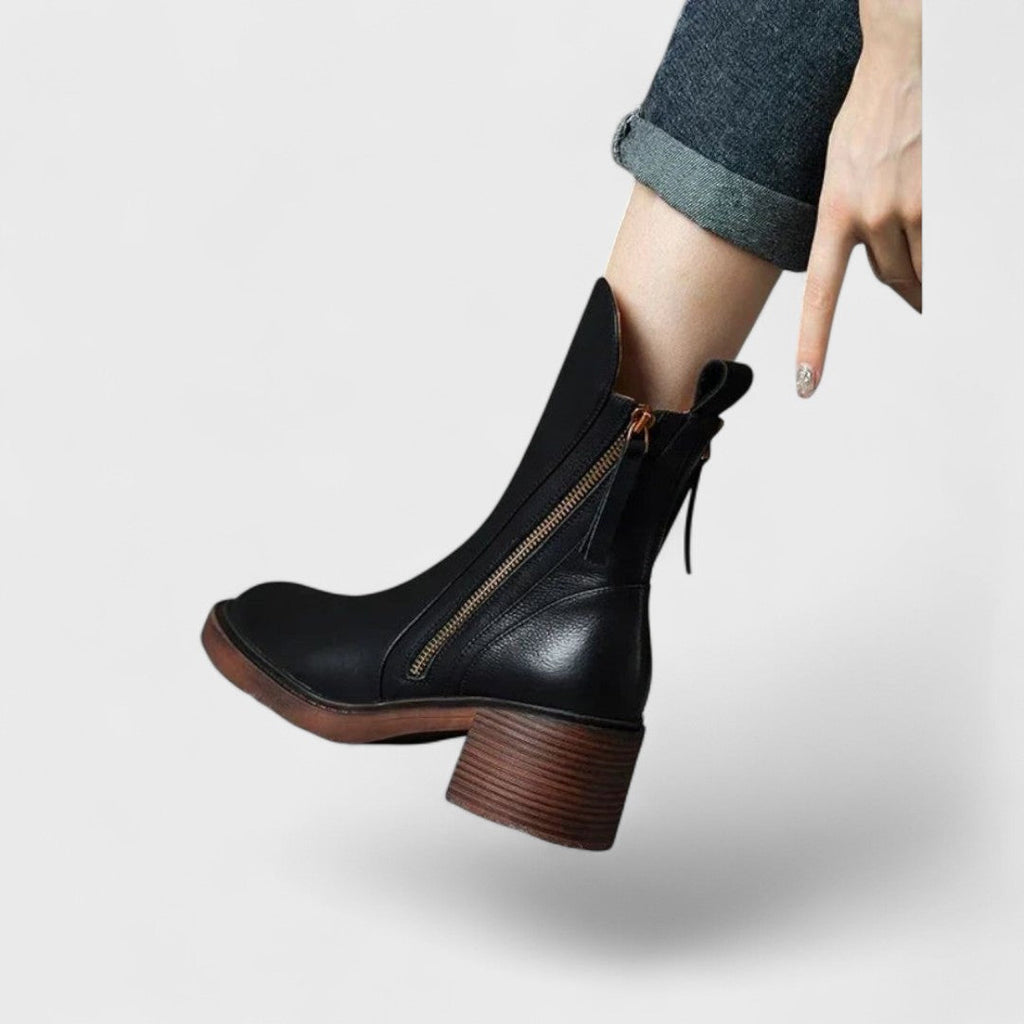 Garciela - Elegantes Botines de Cuero