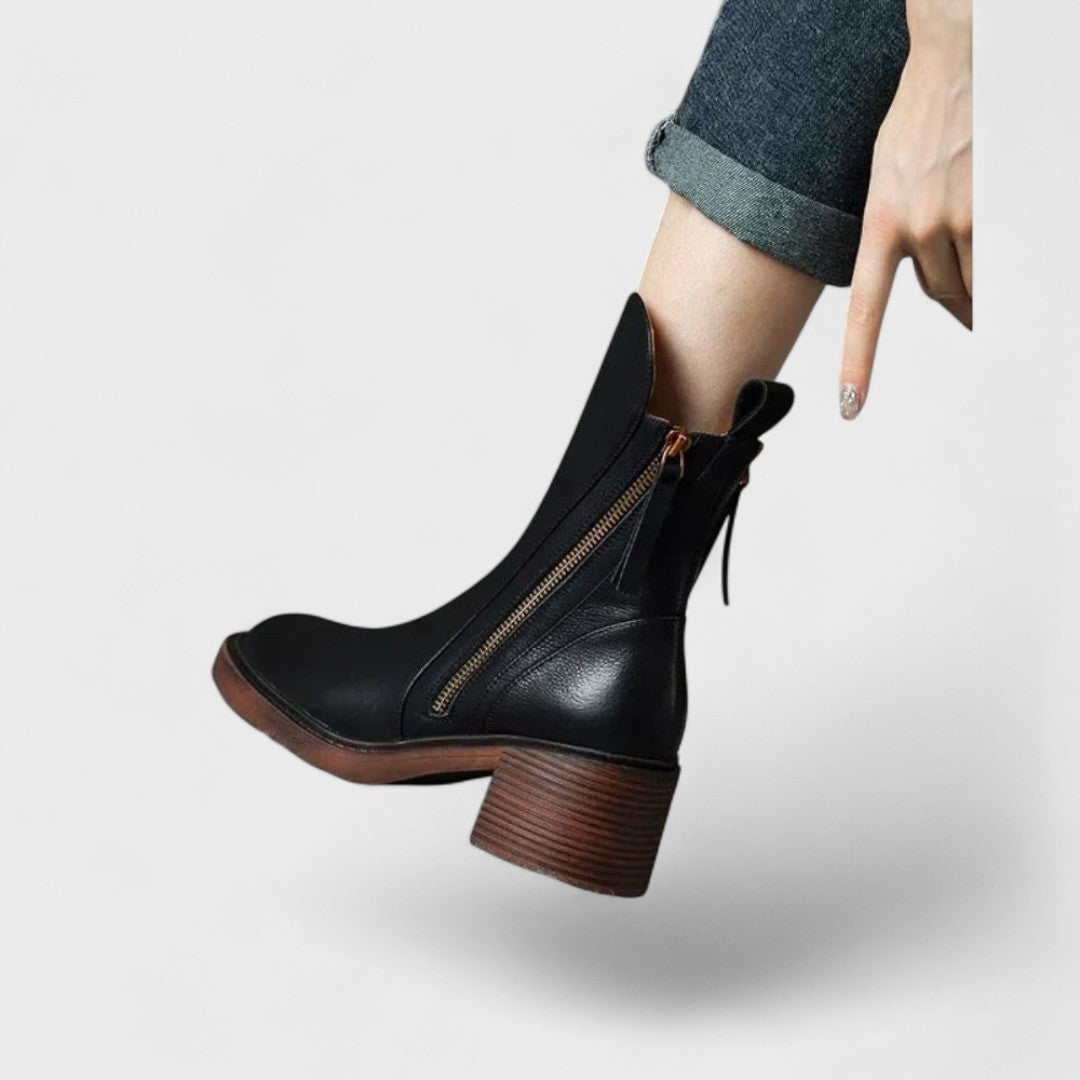 Garciela - Elegantes Botines de Cuero