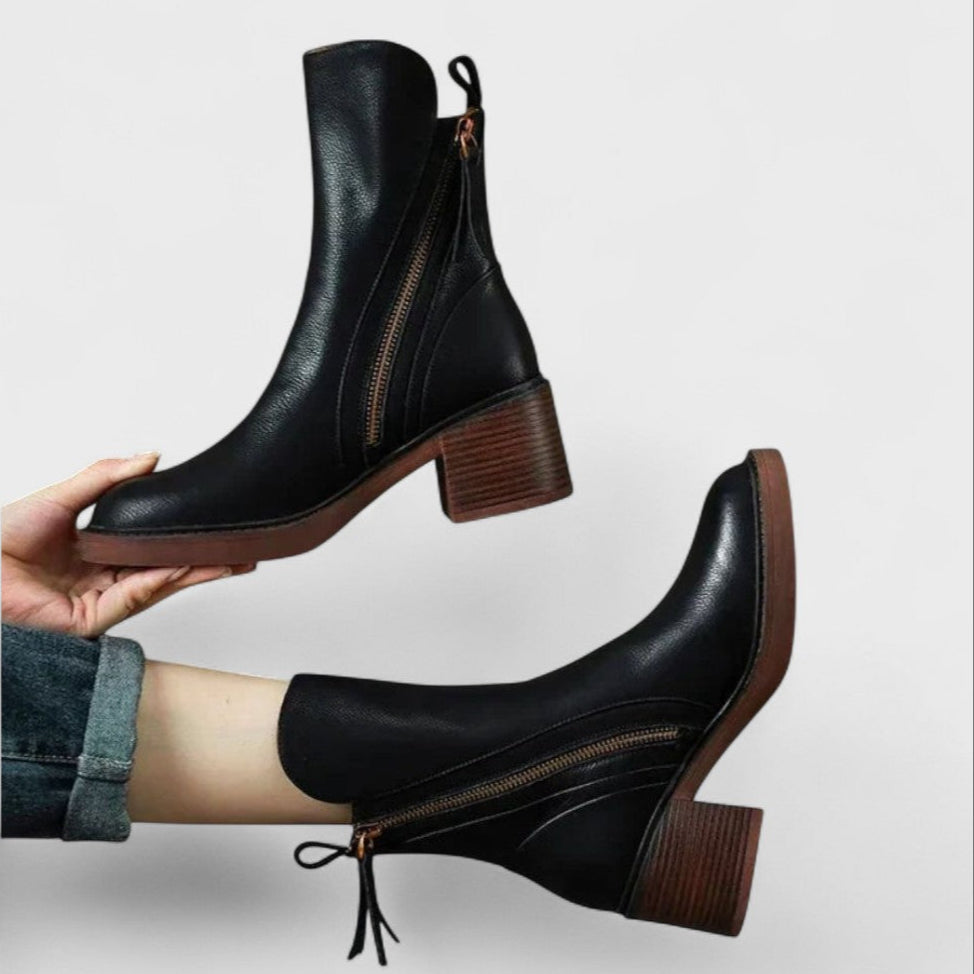 Garciela - Elegantes Botines de Cuero