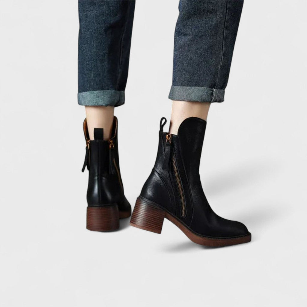 Garciela - Elegantes Botines de Cuero