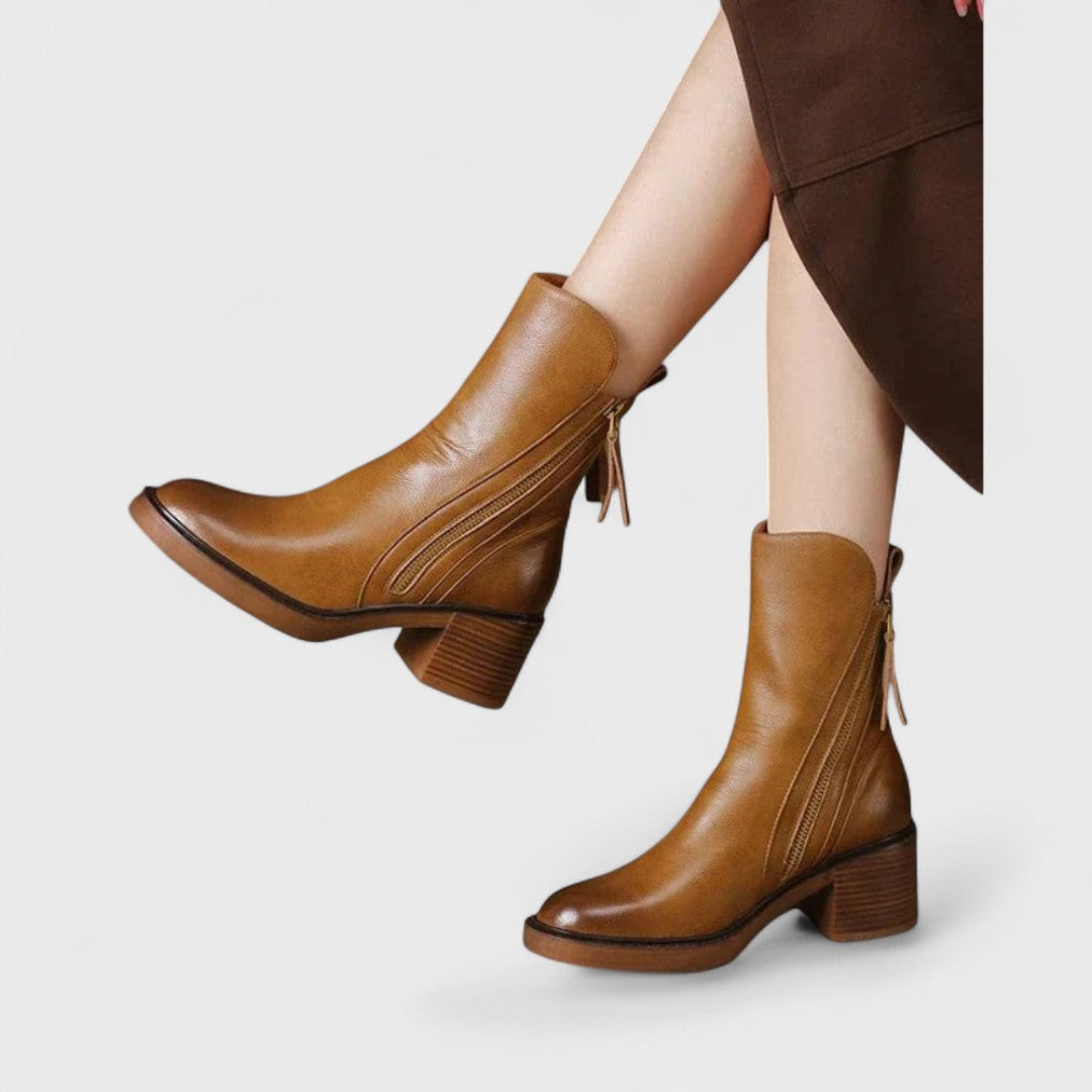 Garciela - Elegantes Botines de Cuero