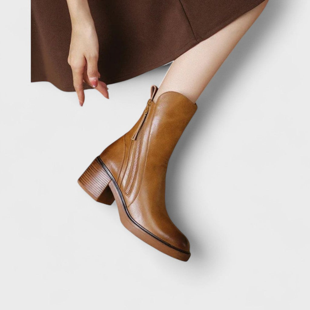 Garciela - Elegantes Botines de Cuero