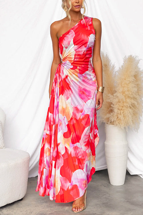 Yanira™ | Vestido Plisado de Hombro Descubierto