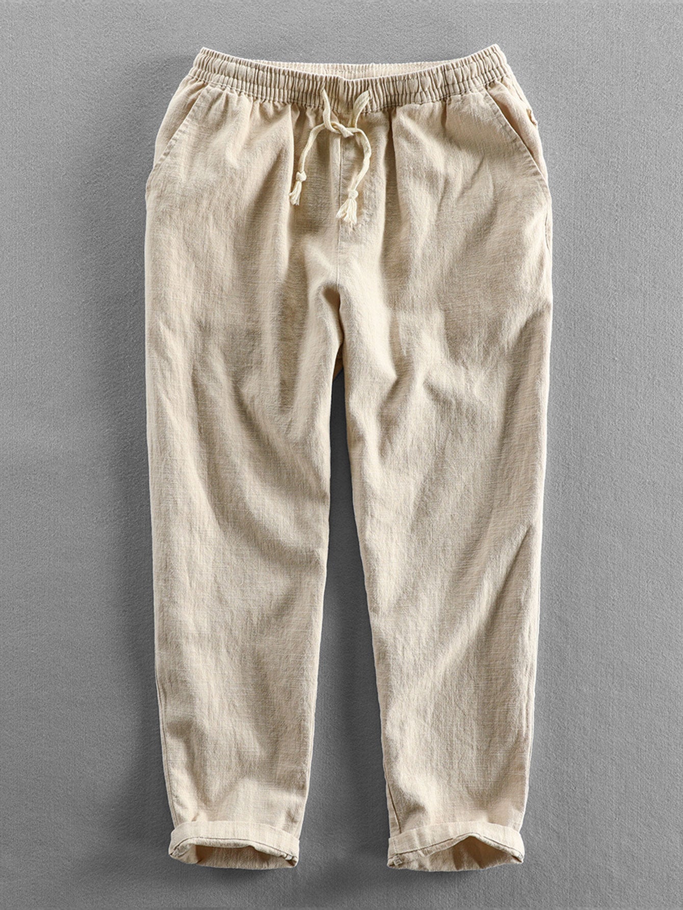 Conjunto Camisa Cubana Jacquard y Pantalón Cropped Lino