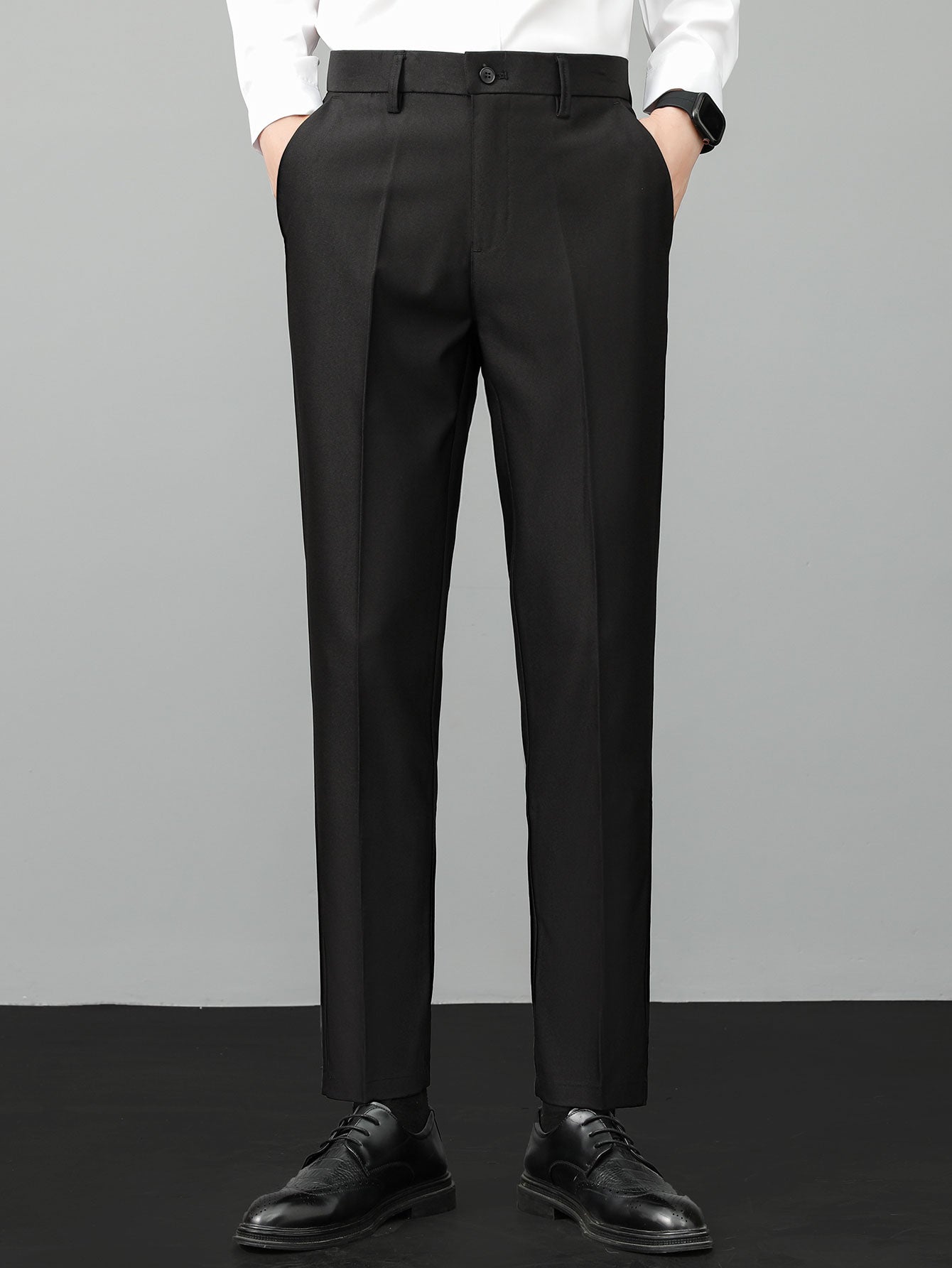 Conjunto Polo De Punto Con Cremallera Y Pantalón Slim