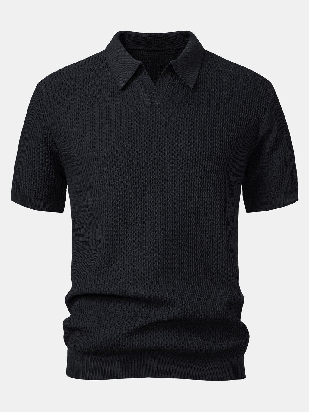 Conjunto Polo Tejido Jacquard y Pantalón Slim Tapered
