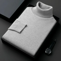 Jersey de Cuello Alto de Cachemira Pura para Hombre