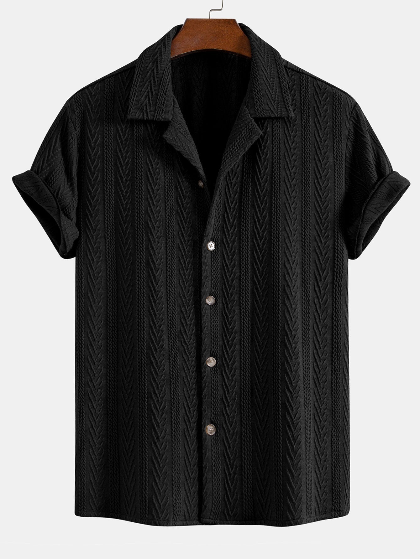Conjunto Camisa Cubana Jacquard y Pantalón de Lino