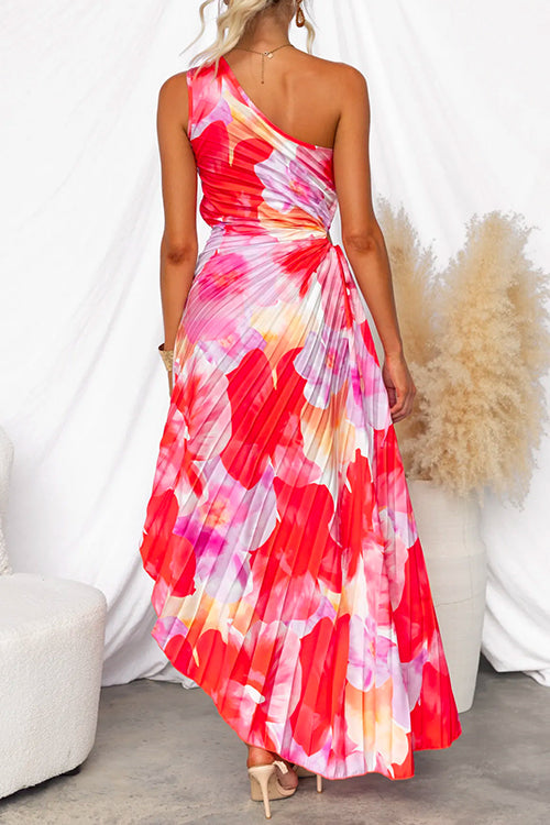 Yanira™ | Vestido Plisado de Hombro Descubierto