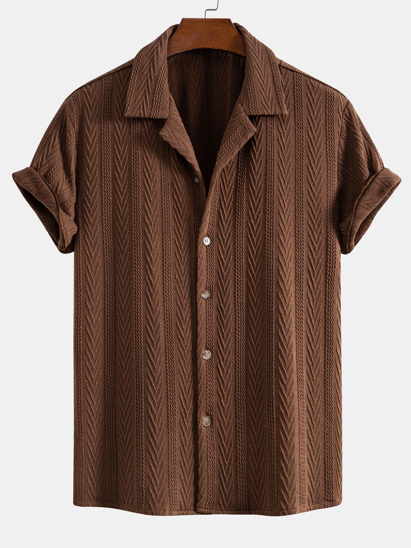 Conjunto Camisa Cubana Jacquard y Pantalón de Lino