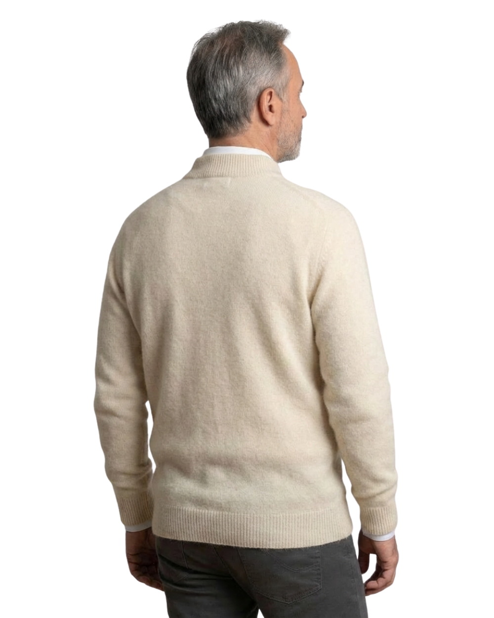 Jersey De Hombre 100% Cachemira De Estilo Clásico