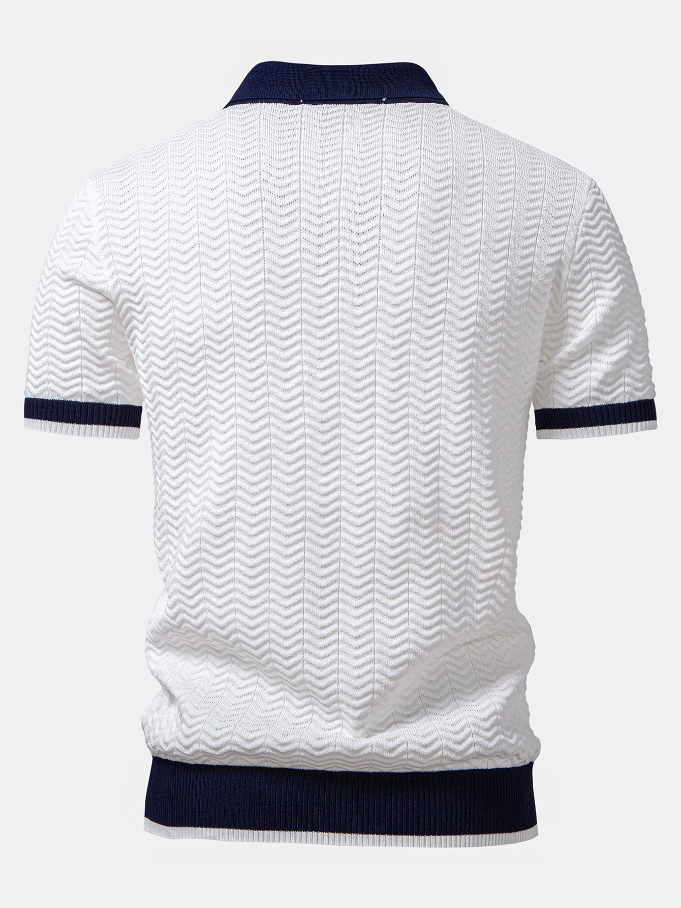 Conjunto De Punto Polo De Pico Y Pantalón Recto