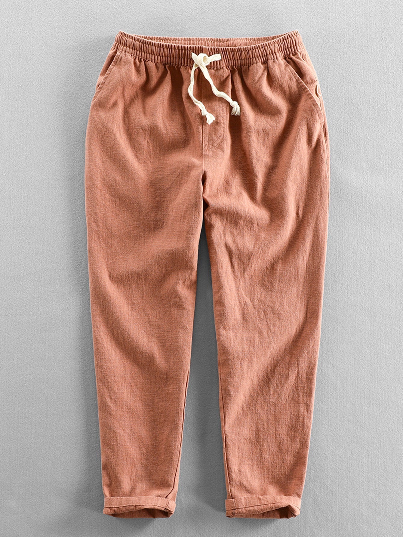 Conjunto Camisa Cubana Jacquard y Pantalón Cropped Lino