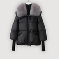 Evette |  Chaqueta acolchada con cuello de piel de lujo