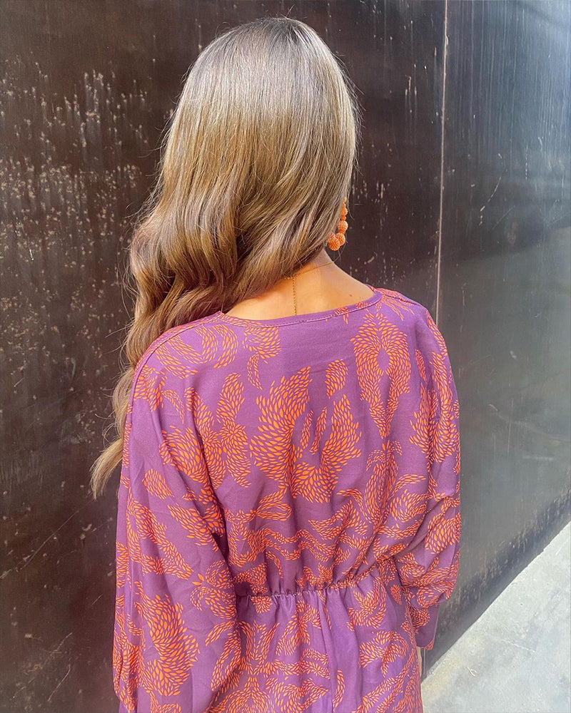 Vestido Midi Verano Elegante Con Corte Fluido
