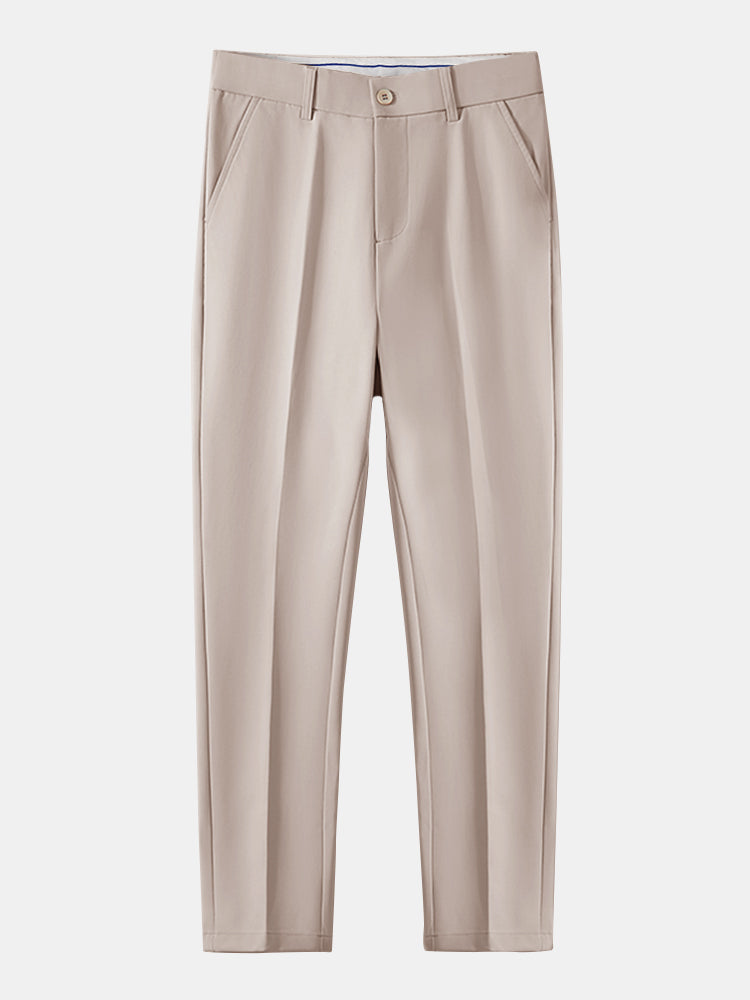 Conjunto Polo Punto Jacquard a Rayas y Pantalón Slim
