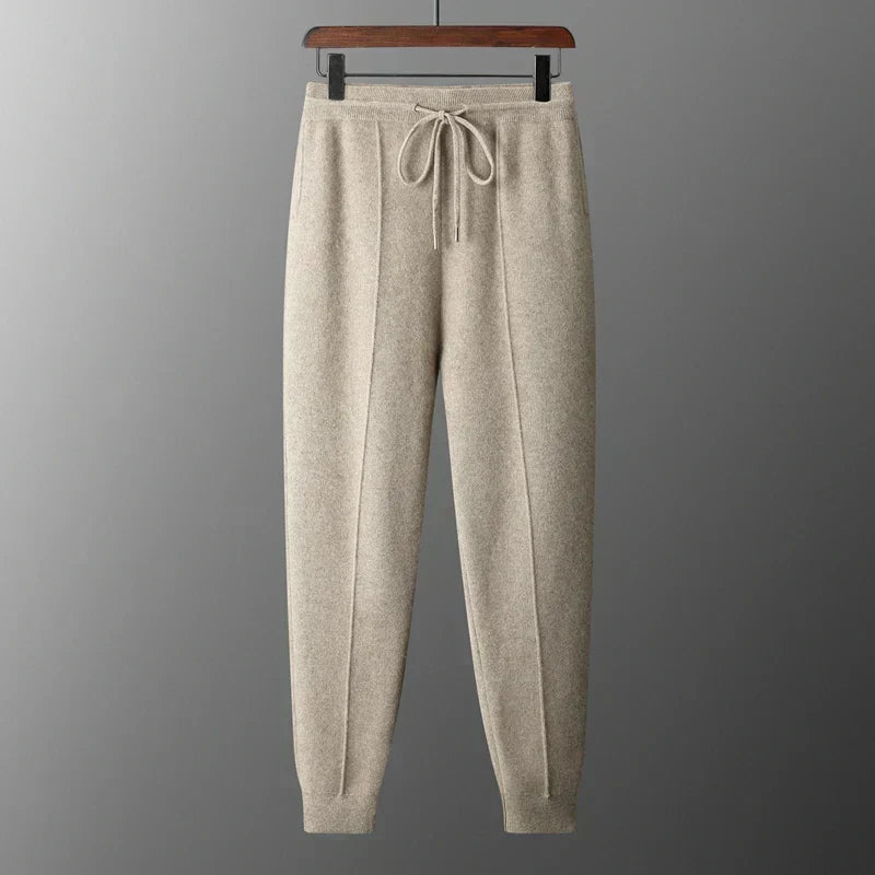Pantalón De Hombre 100% Cachemira Corte Entallado
