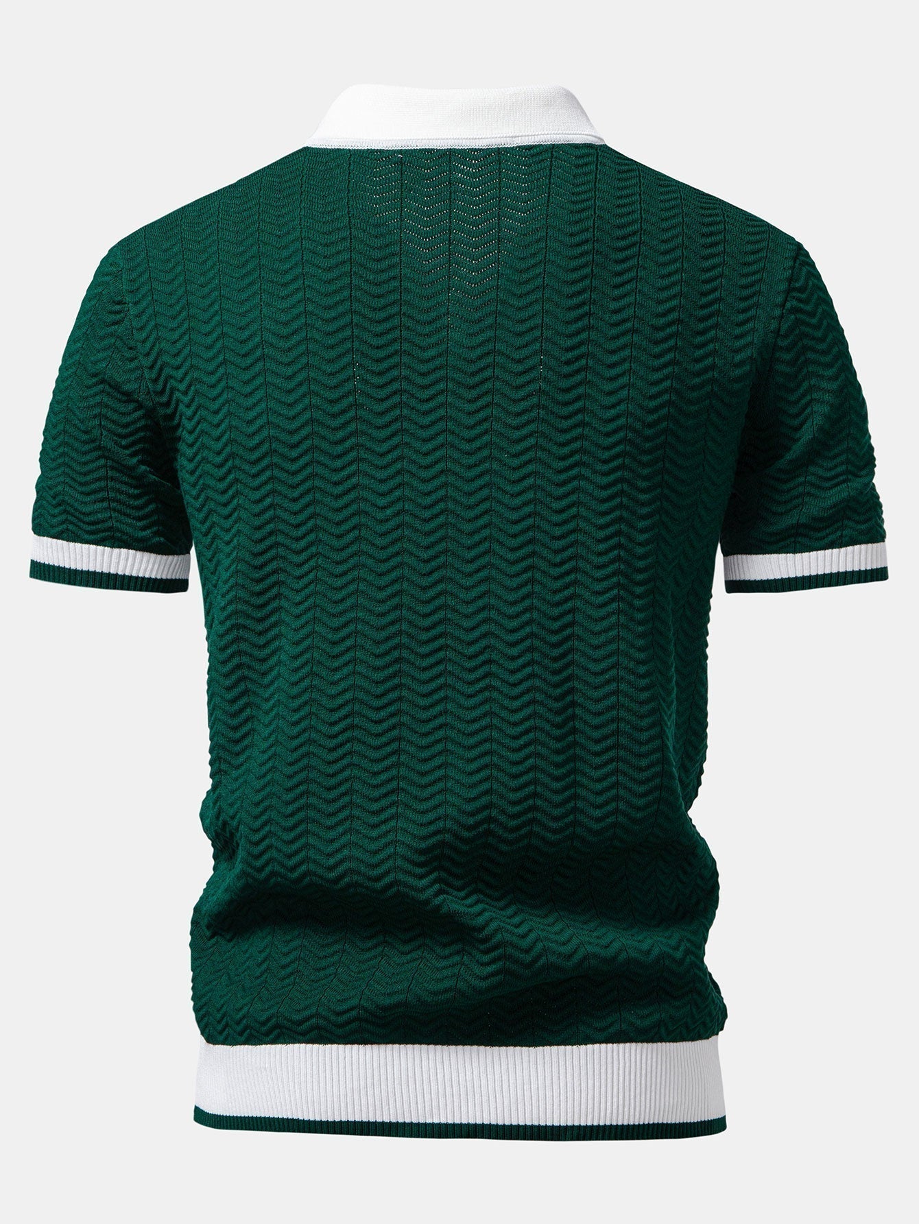 Conjunto De Punto Polo De Pico Y Pantalón Recto