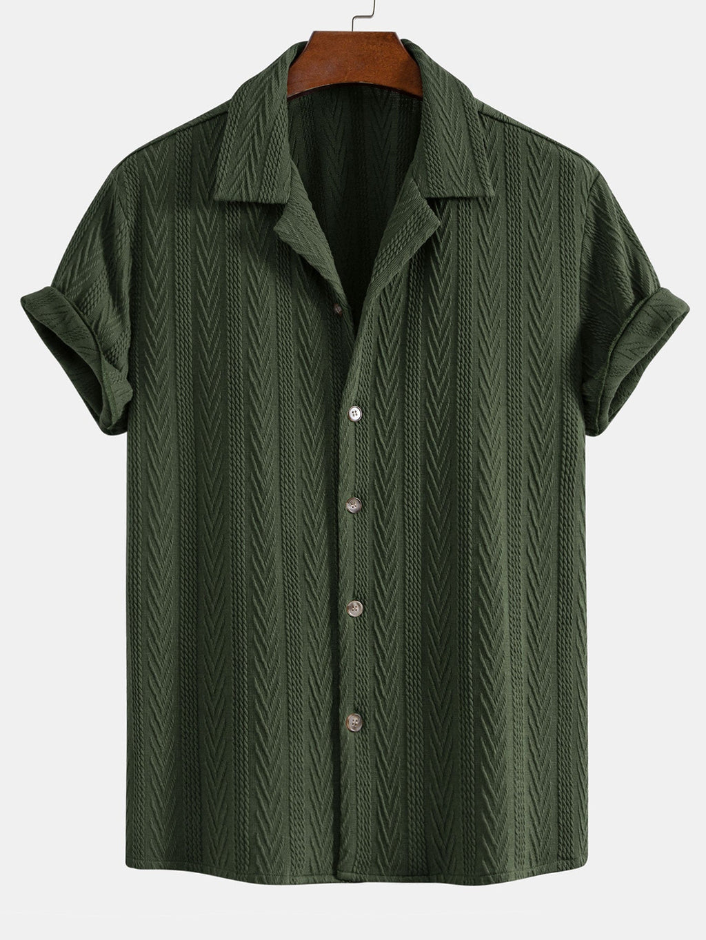 Conjunto Camisa Cubana Jacquard y Pantalón de Lino