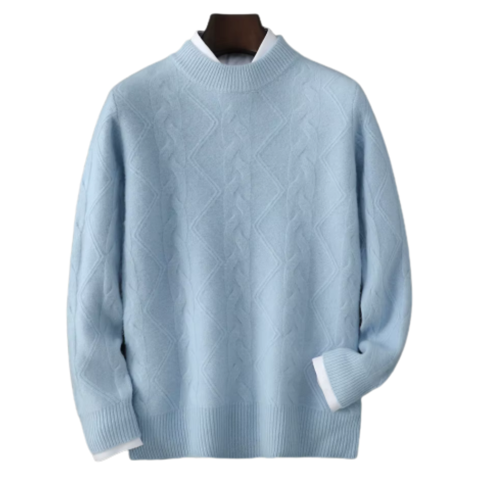 Jersey De Hombre 100% Cachemira Corte Clásico