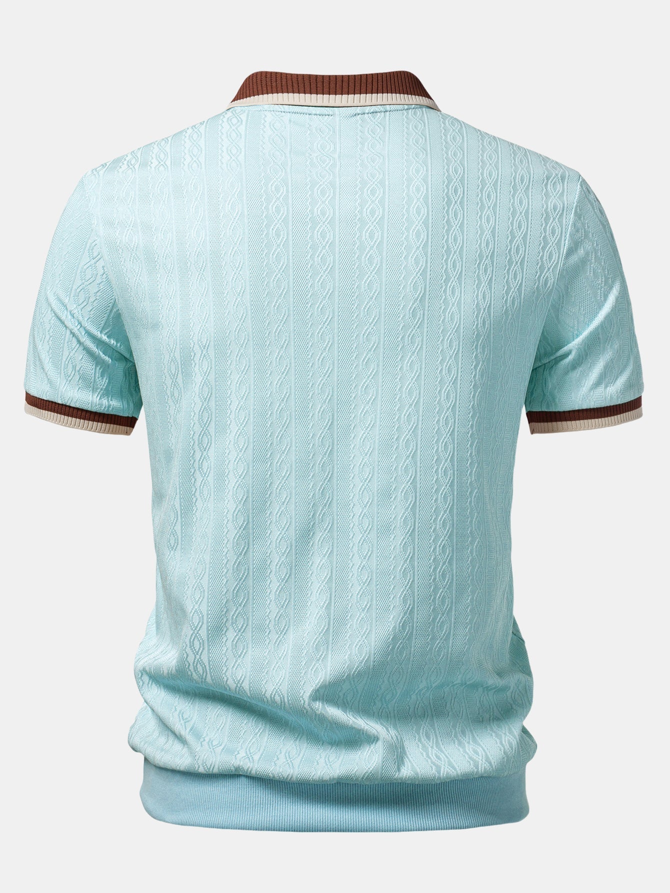 Conjunto Polo Knit con Cremallera y Pantalón Slim