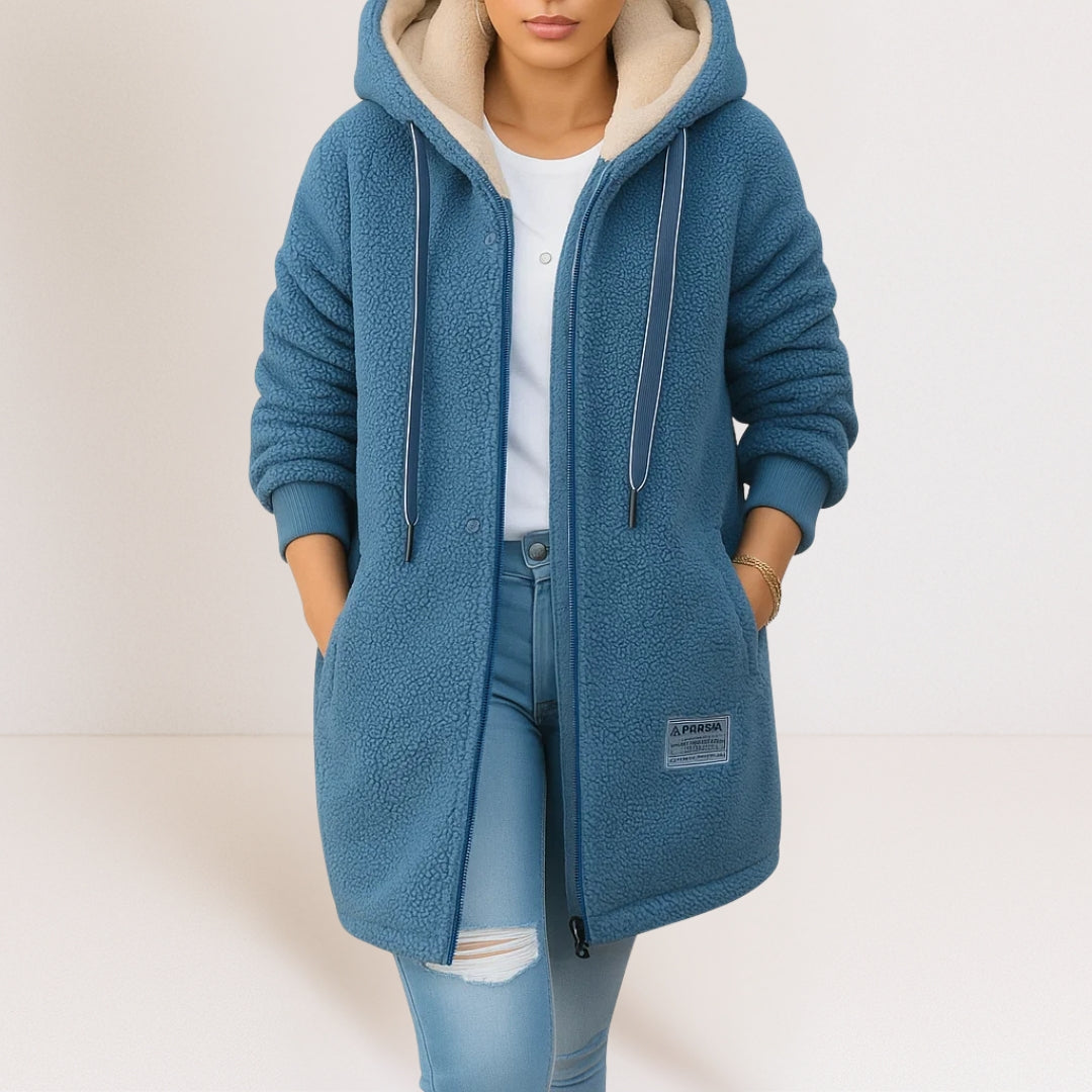 Marcelina | Chaqueta acogedora con capucha