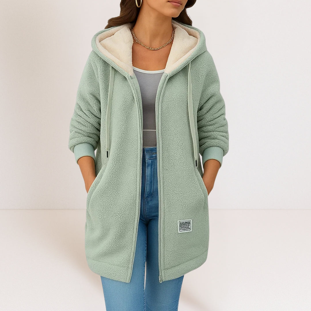 Marcelina | Chaqueta acogedora con capucha