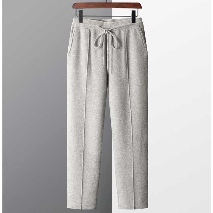Pantalón De Hombre 100% Cachemira Corte Entallado