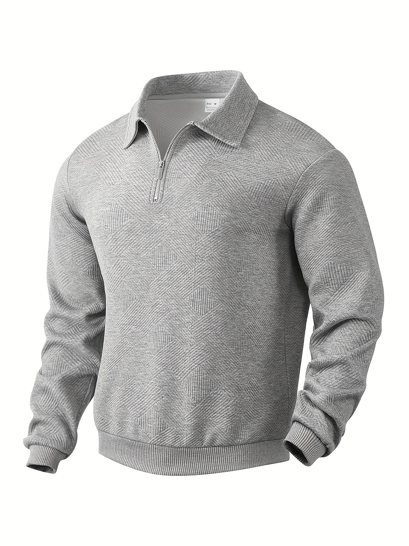 Didier – Jersey vintage con cremallera y diseño geométrico
