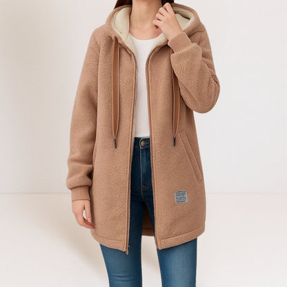 Marcelina | Chaqueta acogedora con capucha