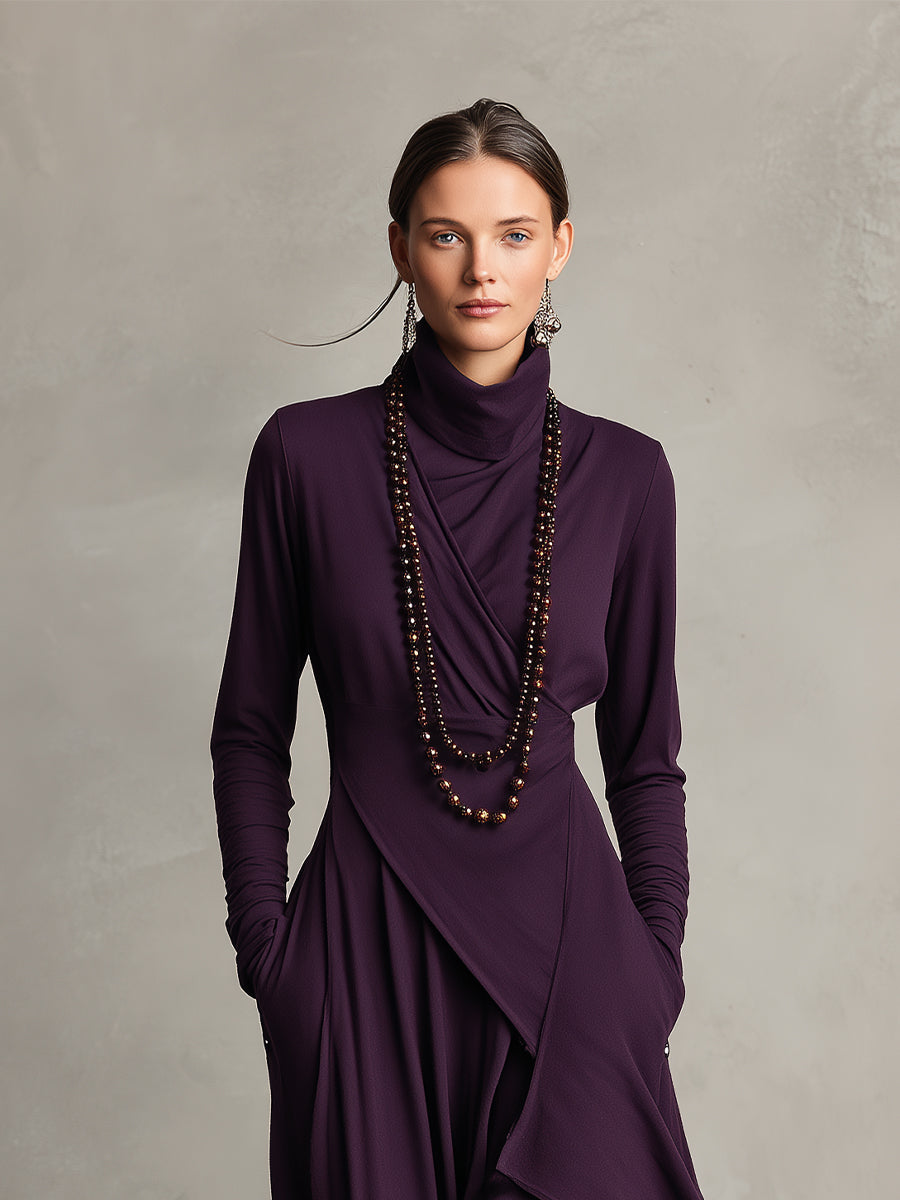 Natalie | Vestido drapeado elegante