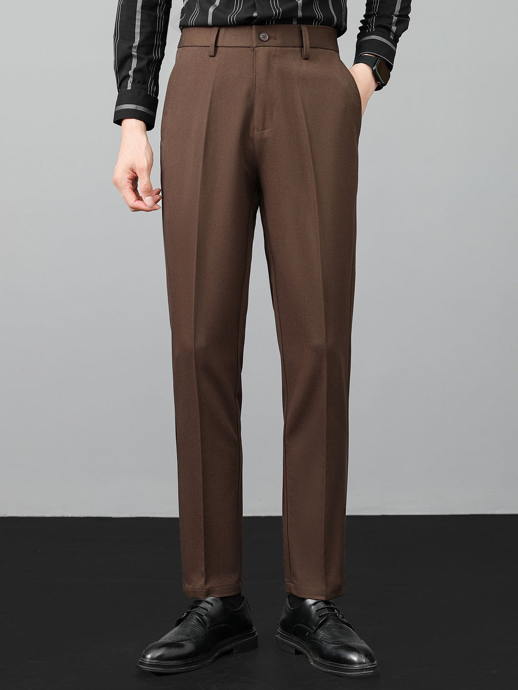 Conjunto Polo De Punto Con Cremallera Y Pantalón Slim