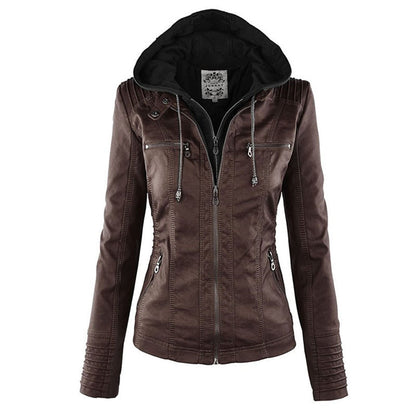 Calixta | Chaqueta motera con capucha