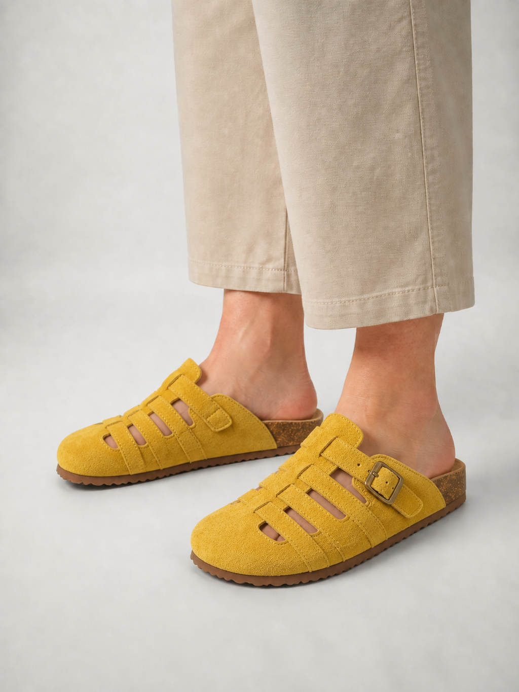 Clara | Cómodas sandalias tipo mule con hebilla