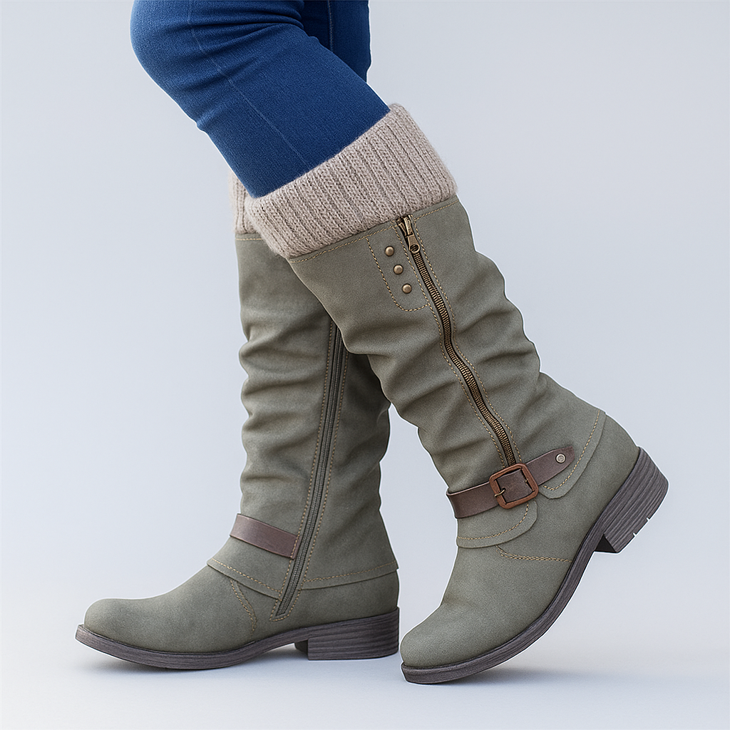 Bonnie | Botas elegantes con hebilla y gran sujeción