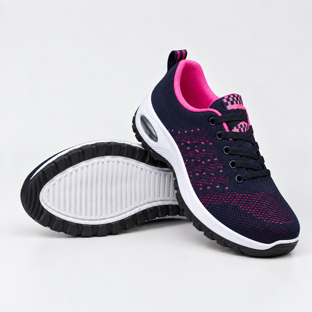 AZUNDRA™ | Zapatillas de punto ajustables con suela acolchada y acabados de color