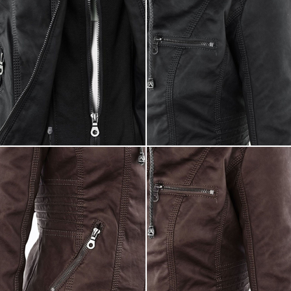 Calixta | Chaqueta motera con capucha