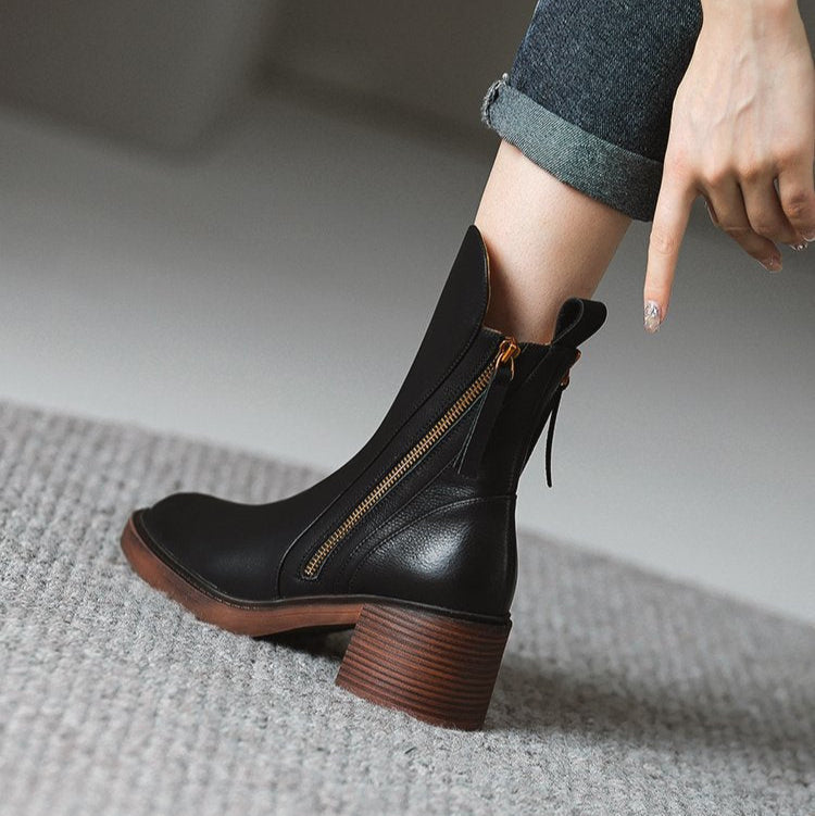 Selene | Botines de piel