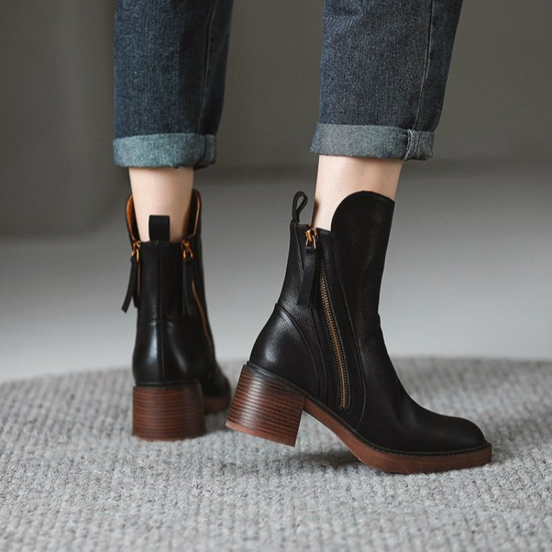 Selene | Botines de piel