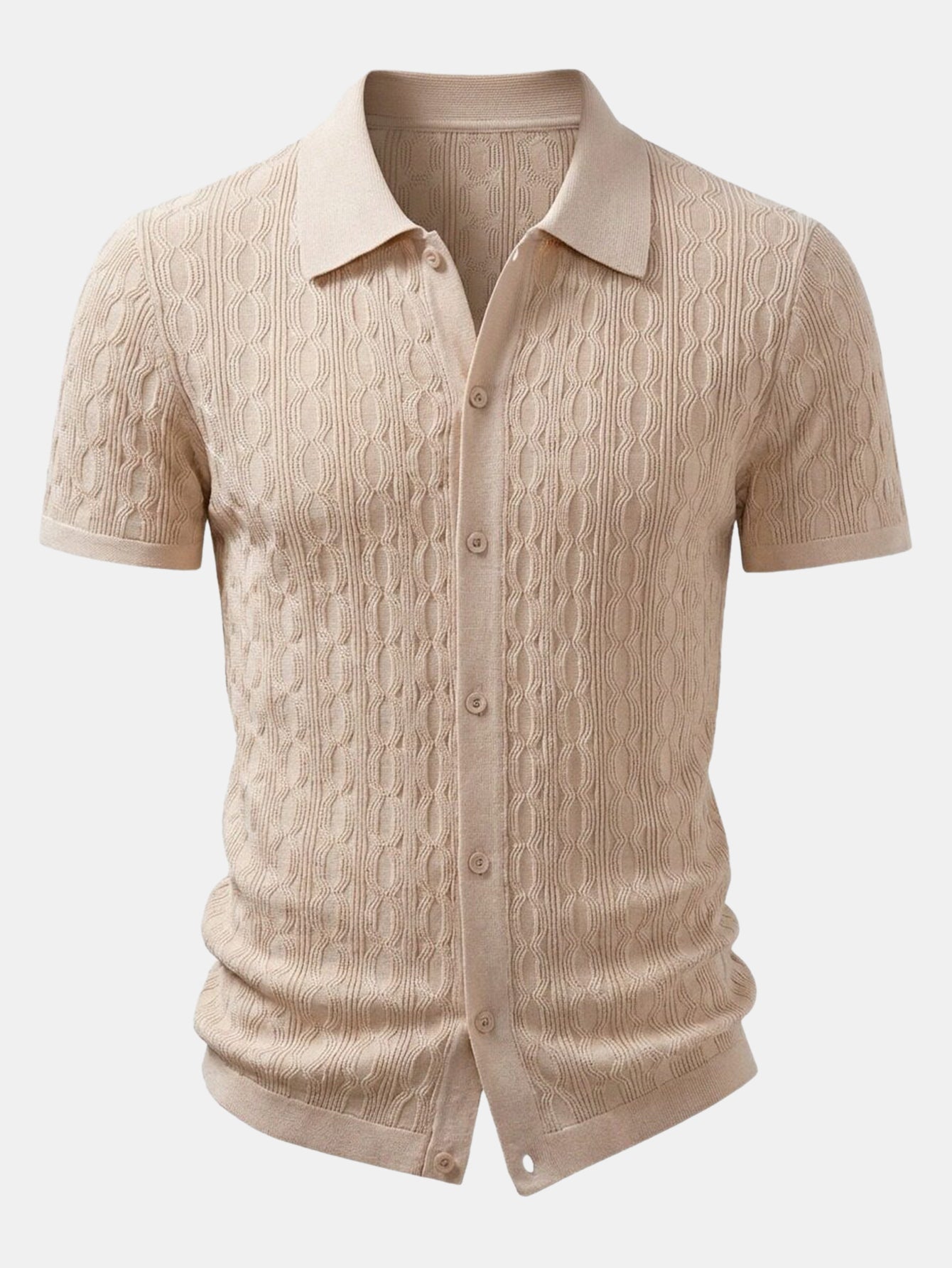 Conjunto Camisa Jacquard y Pantalón Slim Tapered