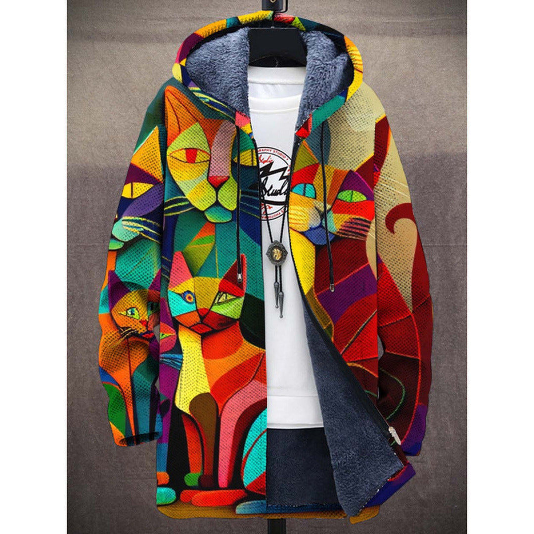 Victoria | Sudadera con capucha y cremallera de lujo e inspiración artística