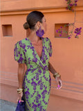 Vestido De Verano Elegante De Mujer Con Corte Fluido