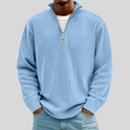 Morgan |Jersey Casual Elegante con Media Cremallera